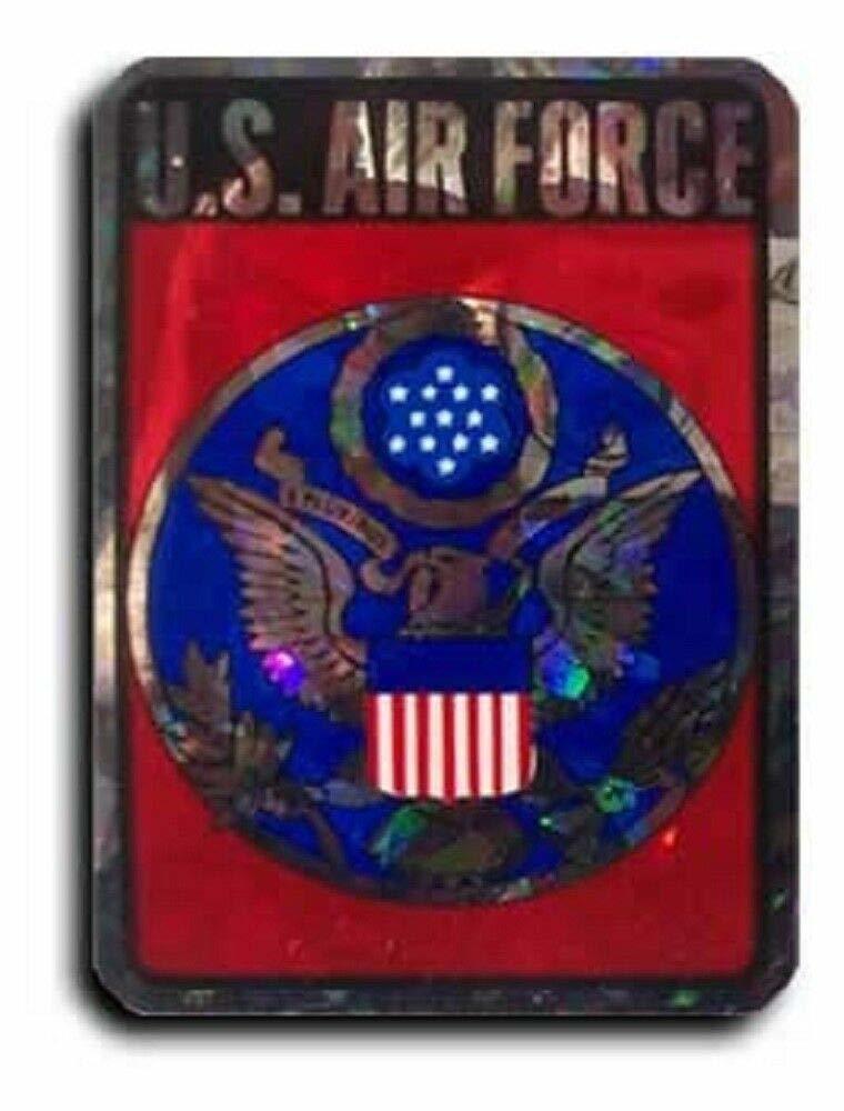 USAF Air Force Emblem Reflective Decal Bumper Sticker - $2.88