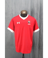 Team Canada Rugby Jersey - Home Red Jersey by Under Armour - Men&#39;s Large  - $103.41 CAD