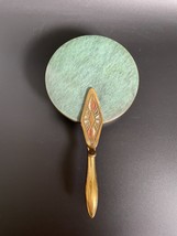 Vintage Art Deco Israel Brass Verdigris Enameled Silent Butler - Crumb C... - £35.55 GBP