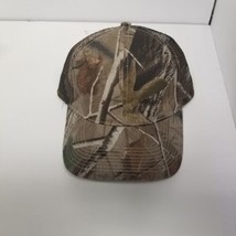 Blank Camouflage Adjustable Strapback Mesh Back Hat, Add Own Patch, NOS - £10.15 GBP