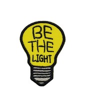 Be The Light Embroidered Applique Iron On Patch 2.1&quot; x 1.5&quot; Christian Jesus Love - £4.29 GBP