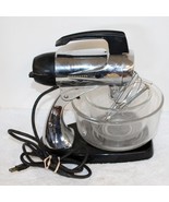 Vintage Sunbeam Chrome Mixmaster Stand Mixer w/Beaters &amp; Bowls ~ Working... - $81.35 CAD