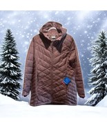 Columbia - Women&#39;s Heavenly Long Hooded Jacket Size XL Mauve Coat Active... - $106.92