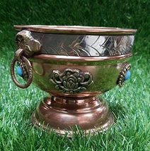 PG COUTURE Copper Bowl with Handle on Both Side For Used Table Décor, Se... - $22.04