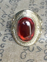 So Rare Blessed Magic Red Naga Eye Stone Ring Ngor Top Lucky Thai Buddha... - $15.99