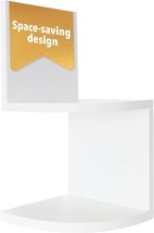 White, 2 Count Retro Set Of Floating-Shelves By Kiera Grace Kieragrace. - $39.92