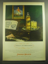 1945 Johnnie Walker Black Label Scotch Ad - Perfect Accompaniment - £14.78 GBP