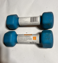 CAP Barbell 2lb Neoprene Dipped Dumbbell, Blue, Pair - £23.78 GBP