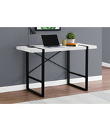 Monarch Specialties 48 in. White &amp; Black Metal Computer Desk - $365.41