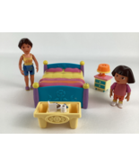 Dora The Explorer Dollhouse Mami Figure Bedroom Furniture Lot Vintage 2003 - $33.78 CAD