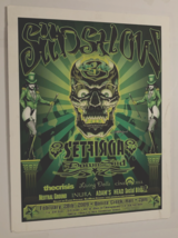 Downsid Setfisicia Shows 3 Texas Heavy Metal Skull Flynn Prejean Concert Poster - £41.33 GBP