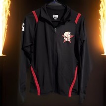 Roller Derby Rockstar Crucivixen Team Jacket Skull Red Black Sz Med Rare Find! - £35.60 GBP