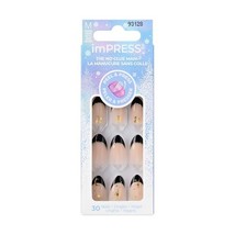 KISS imPRESS Holiday Press on Nails, Feast Mode, Beige, Medium Almond, 3... - £9.37 GBP