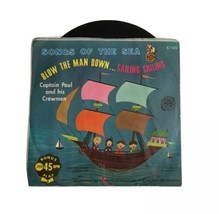 Vintage Vinyl 7” 45 RPM Cricket Records Children’s SONGS OF THE SEA 1950s - £17.20 GBP