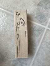 Stampin&#39; Up - Oh So Lovely Stamp Poppy Long Stem Line Drawing - $9.49