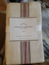 Pottery Barn Americana Stripe Sham European 26 X 26 Inch  A1 - $39.59