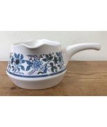 Vtg Noritake Progression Blue Noon Porcelain Floral Double Spouted Gravy... - £38.10 GBP