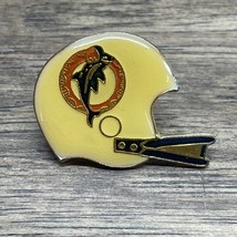 Vintage NFL Miami Dolphins Football Helmet Enamel Lapel Pin KG JD - €8,54 EUR