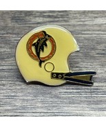Vintage NFL Miami Dolphins Football Helmet Enamel Lapel Pin KG JD - $9.89