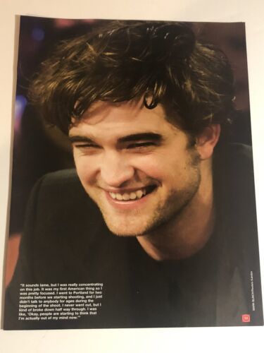 Robert Pattinson Magazine Pinup Clipping Print Ad Twilight Taylor Lautner - £5.51 GBP