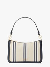 Kate Spade Hudson Sam Convertible Crossbody Navy Leather Canvas K6580 NWT FS Y - £89.25 GBP