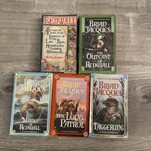 Lot of 5 Brian Jacques Redwall Paperback Books - £15.61 GBP