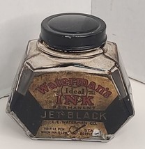 Waterman Bottled Ink for Fountain Pens in Jet Black - 25mL Vintage  - £10.05 GBP