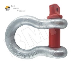 (2) 1“ SCREW PIN ANCHOR SHACKLE W.RED PIN CLEVIS JEEP OFF ROAD TOW RIGGI... - $46.95