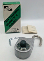 Sargent Greenleaf Combination Padlock Lock 8088 w/ Change Key Factory Combo - £35.11 GBP