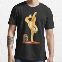  Sloth Urban Street Dance Men&#39;s Black Cotton T-Shirt - £16.88 GBP