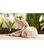 Memorial Angel Tealight Holder with Sentiment 13&quot; Long Gray Stone Finish... - £38.93 GBP