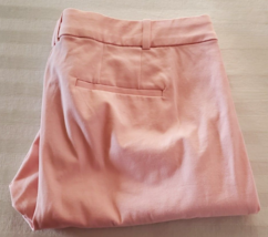 Lane Bryant The Allie Pink Cropped Pants Misses Size 22 Cotton Blend Stretch - £15.48 GBP