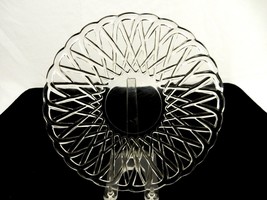 Indiana Glass Pretzel Pattern Dinner Plate, Clear Depression Glass Vinta... - $14.65