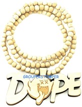 Dope Boo-A Fantôme Bonne Bois Pendentif de Style Et 91.4cm Collier Chaîne - £11.94 GBP