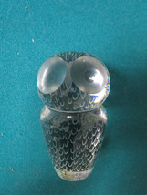 Kosta Boda Sweden Vilind Signed Crystal Owl Paperweight 3&quot; [*Ppwgt] - £59.35 GBP