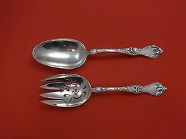 Les Cinq Fleurs by Reed & Barton Sterling Salad Serving Set 2pc AS 8 3/4" - £401.61 GBP