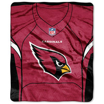 Arizona Cardinals Jersey Design 50&quot; by 60&quot; Plush Raschel Throw Blanket - NFL - £21.69 GBP