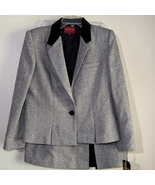 Sasson Vintage New Gray and Black Blazer and Skirt Set - $810.34 MXN