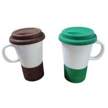 Fine Life Eco Friendly Mug Set of 2 12 oz Travel Mugs  - £15.92 GBP