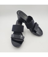 Ralph Lauren Women’s Rhianna Black Sandals Slides Wedge Heel Shoes Sz 8 B - $56.12 CAD