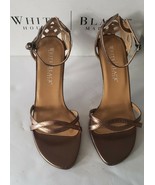 White House Black Market Metallic Brown Wendy Strappy Heels Sandals Sz 9... - £30.67 GBP