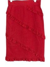 VTG ESCADA by Margaretha Lay Red A Line Skirt Made in West Germany with ... - £39.21 GBP