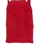 VTG ESCADA by Margaretha Lay Red A Line Skirt Made in West Germany with ... - £39.43 GBP
