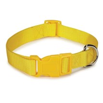 Dog Collar Bulk Packs 50 Yellow Nylon Shelter Rescue Vet 4 Adjustable Si... - £112.60 GBP+