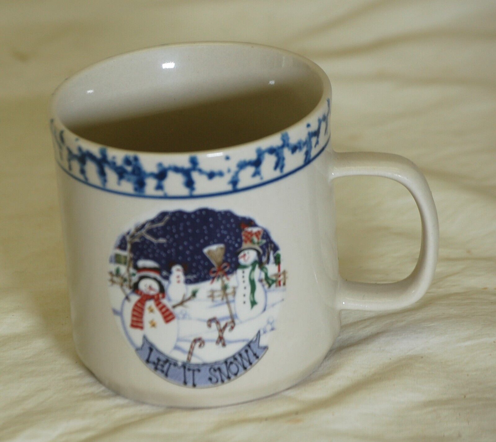 Snowmen Let it Snow Stoneware Mug - $12.86