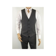 Men's RENOIR Vest Wool 140's Adjustable, Full Lining 508-3 Mid Gray image 9