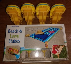 NEW Flip Flop Beach And Lawn Stakes By Better Things 4-PK - $9.50