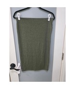 Forever 21 Green Stretch Tube Skirt L Pull-On Bodycon Knee Length Casual - $111.60 MXN