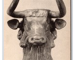 Sumerian Copper Bull Head Met Museum New York City NY UNP Postcard Q24 - $3.91