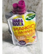 Wana Bana Mango/Banana Fruit Puree-3 pack:2.50oz/71gm-Gluten Free - £11.64 GBP